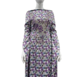 Baby Silk Print Mukhawar | Harir Silk Kandura | Elegant Emirati Luxury Wear