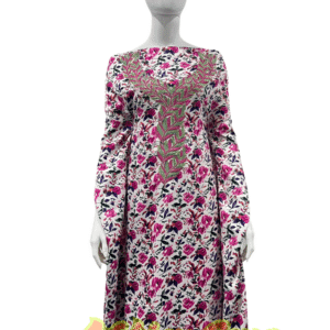 Baby Silk Printed Kandura | Elegant Harir Mukhawar Dress | Soft Luxury for Special Moments ✨