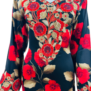 Baby Silk Print Harir Italy Kandura | Premium Mukhawar Harir Italy