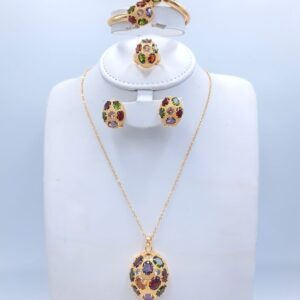 💖 More Than Jewelry — It’s a Reflection of You | 5-Piece Gold Set by Arabian Souq